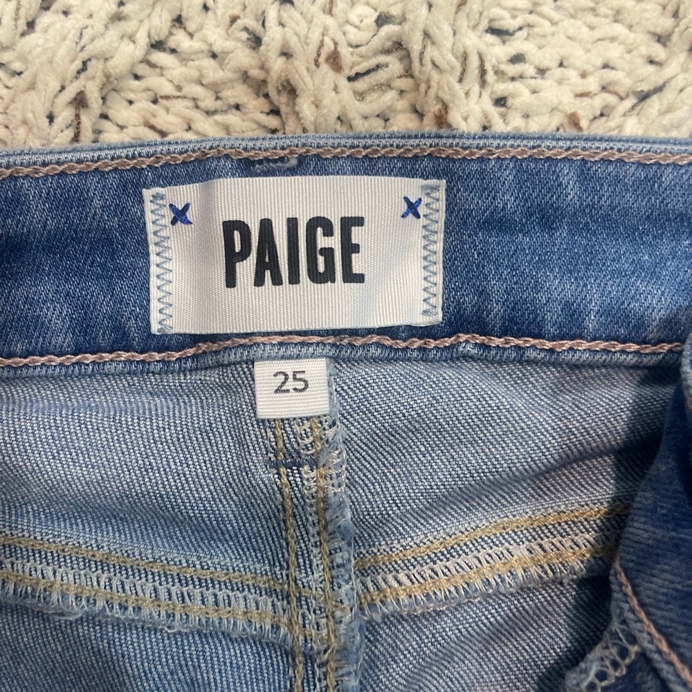 PAIGE Women's Denim Straight Jeans - Picture 3 of 4